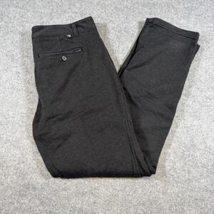 Betabrand Dress Pants Mens 34x32 Gray Stretch Flat Front Office Casual Work